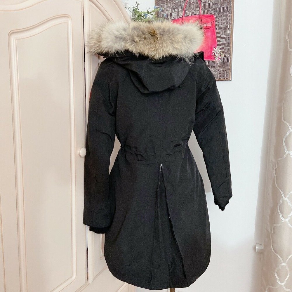 🔥Host Pick‼️Canada Goose Fur-Trim Hooded Black S - Picture 8 of 12